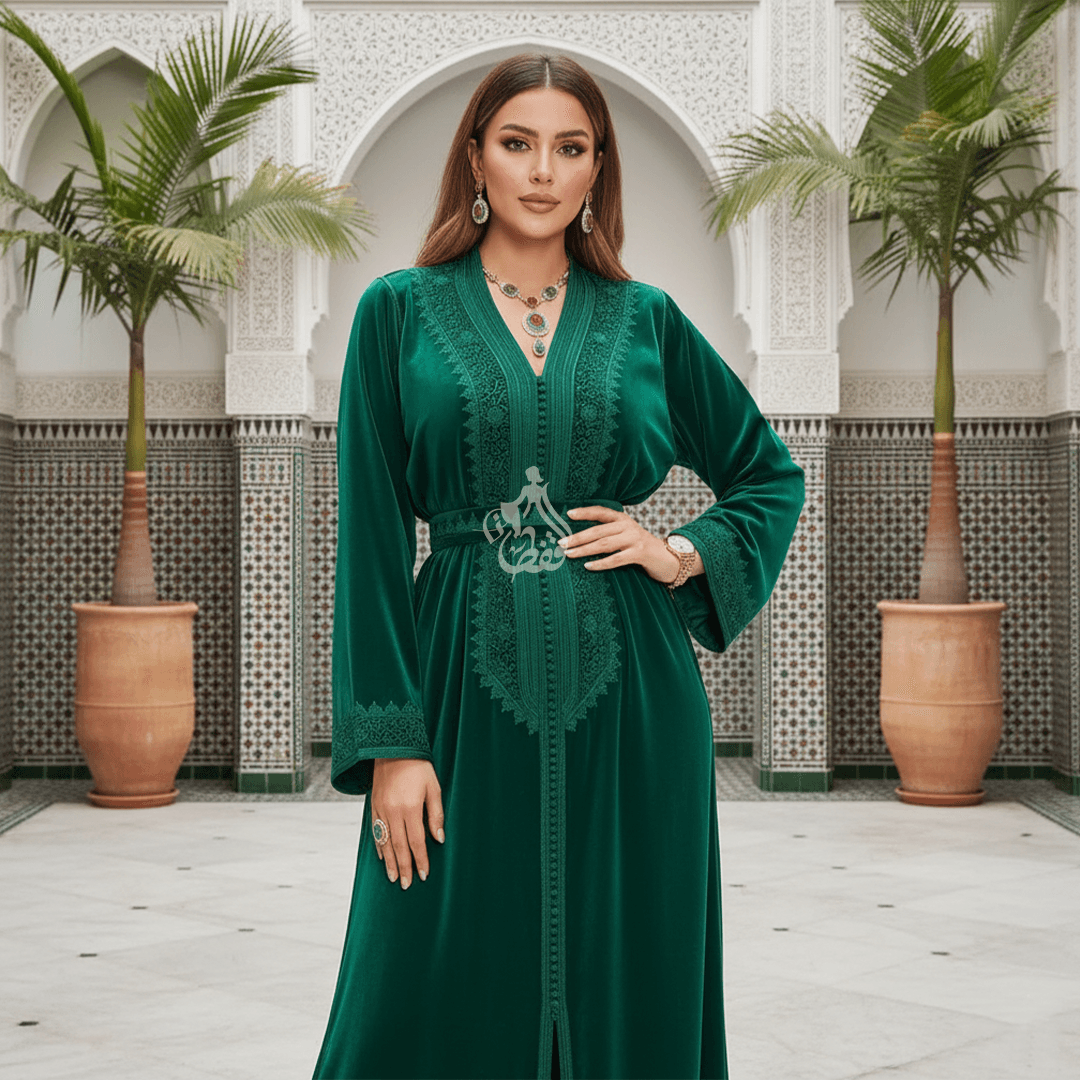 Les broderies traditionnelles du caftan marocain : sfifa, aakad et fil d’or